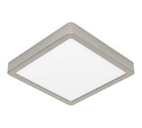 Loops Sleek Modern Satin Nickel Square Ceiling Light Indoor Spaces