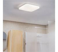 Loops Sleek Modern White Led Ceiling Light For Indoor Home Use - Perfect For Bathrooms