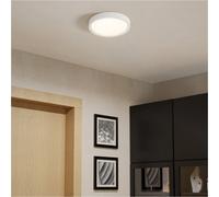 Loops Sleek Modern White Semi Flush Ceiling Light For Indoor Spaces