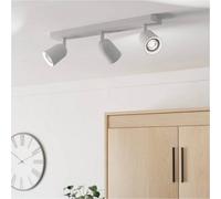 Loops Sleek Modern White Triple Led Ceiling Spotlight For Any Room