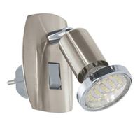 Loops Sleek Satin Nickel And Chrome Led Wall Light For Modern Indoor Spaces