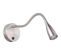 Loops Sleek Satin Nickel Wall Light - Modern Led Indoor Lighting Fixture