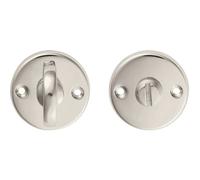 Loops Slim Bathroom Thumbturn Lock and Release Handle 45mm Dia Polished Chrome