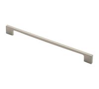 Loops Slim D Shape Pull Handle 290 X 9mm 256mm Fixing Centres Satin Nickel