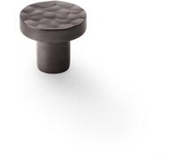 Loops Slim Hammered Door Knob - Dark Bronze 30mm Round Cupboard Cabinet Pull Handle