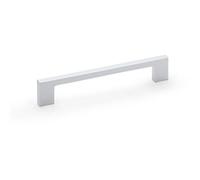 Loops Slim Square Bar Pull Handle - Polished Chrome - 160mm Centres Solid Brass Drawer
