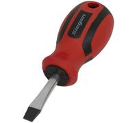 Loops Slotted 6 x 38mm Screwdriver with Soft Grip Handle - Chrome Vanadium Shaft Loops Multicolor