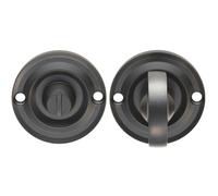 Loops Small Bathroom Thumbturn Lock And Release Handle 67mm Spindle Matt Black