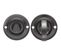 Loops Small Bathroom Thumbturn Lock And Release Handle 67mm Spindle Matt Black