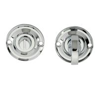 Small Bathroom Thumbturn Lock And Release Handle 67mm Spindle Polished Chrome Loops Multi One Size