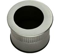 Loops Small Recessed Sliding Door Flush Pull - 29mm Round 23mm Depth Satin Nickel