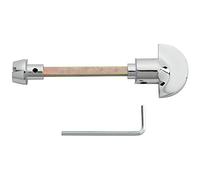 Loops Spare Slim Thumbturn Lock and Release Handle - 80mm Spindle - Polished Chrome | Locking Thumb Turn and Release Handle - Screwless Rose - for Use with Lever on Rose Door Handles