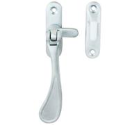 Loops Spoon End Reversible Casement Window Fastener 124mm Length Satin Chrome Loops Multicolor