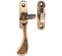 Loops Spoon End Reversible Casement Window Fastener Handle 103mm Length Antique Brass