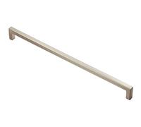 Loops Square Block Handle Pull Handle 330 x 10mm 320mm Fixing Centres Satin Nickel in Metallics Loops Metallics