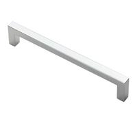 Loops Square Block Pull Handle 170 x 10mm 160mm Fixing Centres Polished Chrome Loops Multicolor