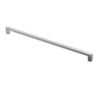 Loops Square Block Pull Handle 330 X 10mm 320mm Fixing Centres Polished Chrome