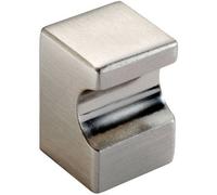 Loops Square Cupboard Door Knob 18 X 18mm 25mm Projection Satin Nickel
