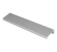 Loops Square Edge Finger Pull Handle - Polished Chrome 200mm - Slim Cupboard Drawer