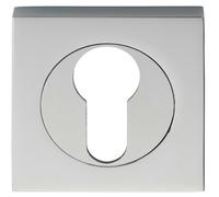 Loops Square Euro Profile Escutcheon 52 x 52mm Concealed Fix Polished Chrome Loops Multicolor