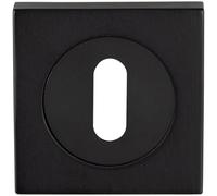 Loops Square Lock Profile Escutcheon 51 x 51mm Concealed Fix Matt Black Loops Black