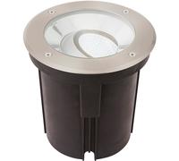 Loops Stainless Steel Drive Over IP67 Ground Light - 16.5W Cool White Tilting Head LED in Metallics Loops Metallics