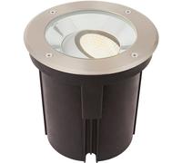 Loops Stainless Steel Drive Over IP67 Ground Light - 16.5W Warm White Tilting Head LED in Metallics Loops Metallics