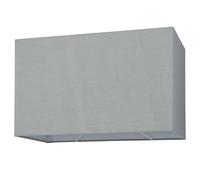 Loops Straight Sided Rectangle Lamp Shade Grey Cotton Fabric 60W E27 or B22 GLS Loops Grey