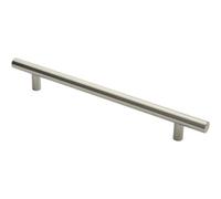 Loops Straight T Bar Pull Handle 600 X 30mm 450mm Fixing Centres Satin Steel