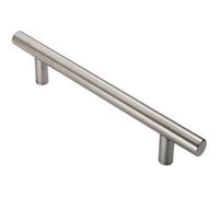 Loops Straight T Bar Pull Handle 775 X 30mm 600mm Fixing Centres Satin Steel