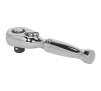 Loops Stubby 48-Tooth Pear-Head Ratchet Wrench - 3/8 Inch Sq Drive - Flip Reverse Loops Multicolor