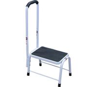 Loops Sturdy Step Stool With Handrail - Non-Slip Rubber Surface And Durable Feet For Safe Use