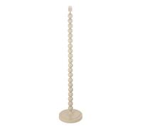 Loops Stylish 1327mm Tall Floor Lamp In Gloss Almond White With E27 Led Compatibility