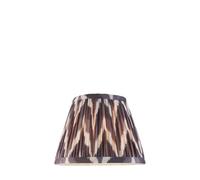 Loops Stylish 20Cm Pearl Grey Tapered Lamp Shade With Handcrafted Zigzag Design