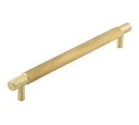 Loops Stylish 224mm Satin Brass Cabinet Handle For Modern Spaces - Kitchen Drawer Pull Handle