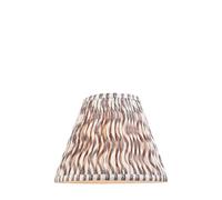 Loops Stylish 25Cm Pearl Grey Tapered Cylinder Lamp Shade - Handcrafted Pleated Design