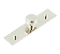 Loops Stylish 30mm Polished Nickel Cupboard Knob With Stepped Design - Kitchen Cabinet Knob