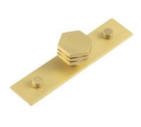 Loops Stylish 30mm Satin Brass Cupboard Knob For Modern Interiors - Kitchen Cabinet Knob