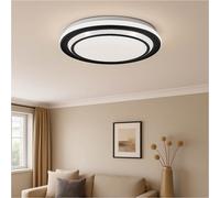 Loops Stylish 40Cm Black Led Ceiling Light For Modern Indoor Spaces