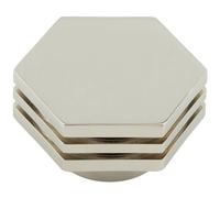 Loops Stylish 40mm Polished Nickel Cupboard Knob For Modern Interiors - Kitchen Cabinet Knob