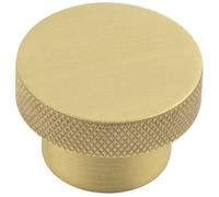 Loops Stylish 40mm Satin Brass Cupboard Knob For Modern Decor - Kitchen Cabinet Knob