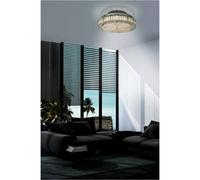 Loops Stylish 41Cm Modern Chrome Led Ceiling Light For Indoor Spaces