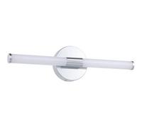Loops Stylish 60Cm Led Chrome Wall Mirror Light For Modern Bathrooms