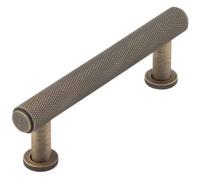Loops Stylish 96mm Antique Brass Knurled Cabinet Handle For Modern And Traditional Designs - Kitchen Drawer Pull Handle