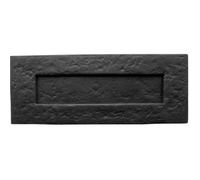 Loops Stylish Antique Black Letterplates 260X80mm For Your Home - External Front Door Letter Box Plate