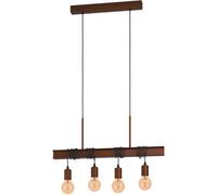 Loops Stylish Antique Brown E27 Pendant Light - Modern Ceiling Fixture For Indoor Spaces