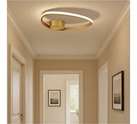 Loops Stylish Brushed Brass Led Ceiling Light For Modern Indoor Spaces