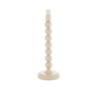 Loops Stylish Gloss Almond White Table Lamp Base With E14 Socket For Modern Home Decor