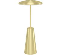 Loops Stylish Led Table Lamp With Brushed Brass Finish For Modern Indoor Decor