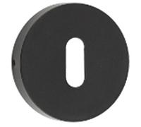 Loops Stylish Matt Black Escutcheon 52mm - Durable Zinc & Stainless Steel - Key Hole Cover